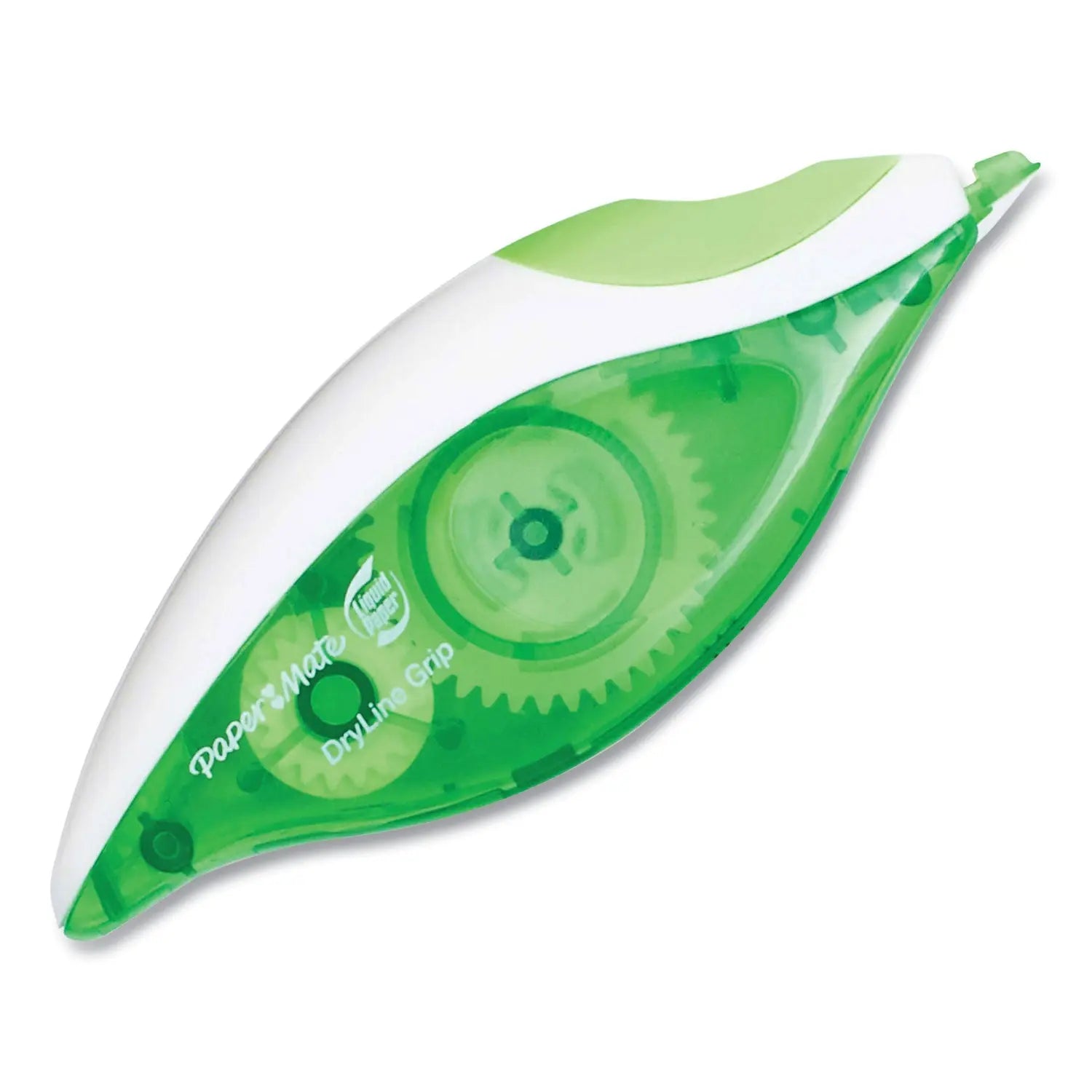 DryLine Grip Correction Tape, Non-Refillable, Gray/Green Applicator, 0.2" x 335" Paper Mate® Liquid Paper® Flipcost