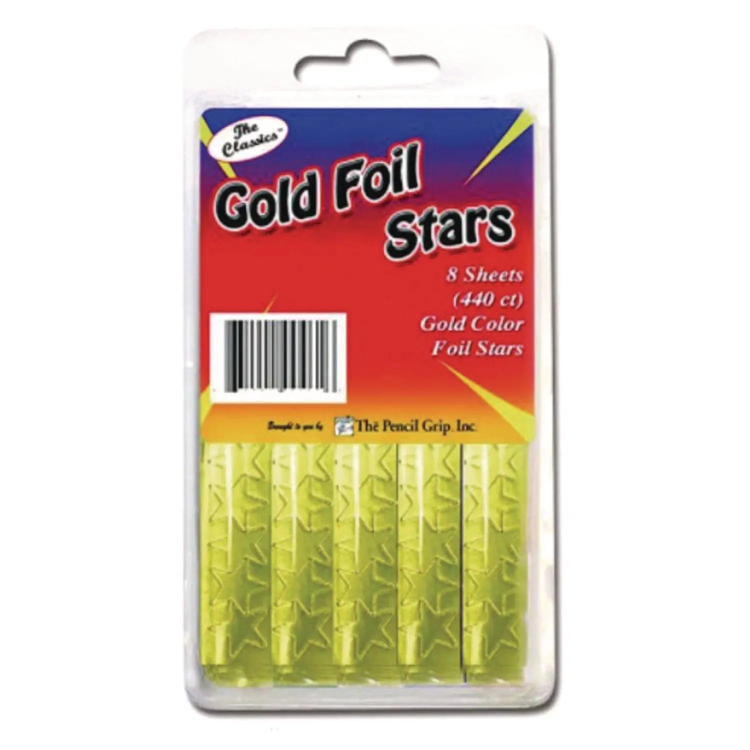 Foil Star Stickers, Gold, 55/Sheet, 8 Sheets/Pack, 72 Packs/Carton TPG Creations™ Flipcost