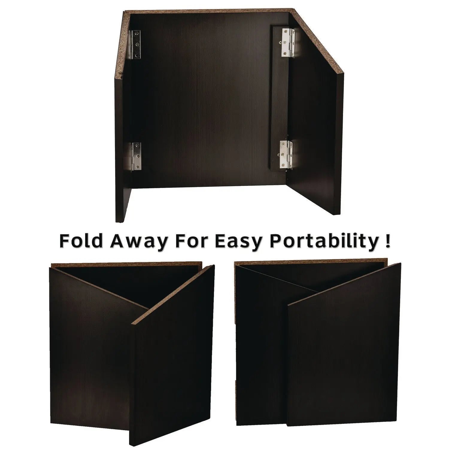 Foldable Tabletop Podium Lectern Speaker Stand, 27 x 16 x 19, Black AdirOffice Flipcost