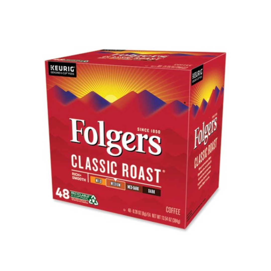 Folgers® Gourmet Selections Classic Roast Coffee K-Cups, 48/Box