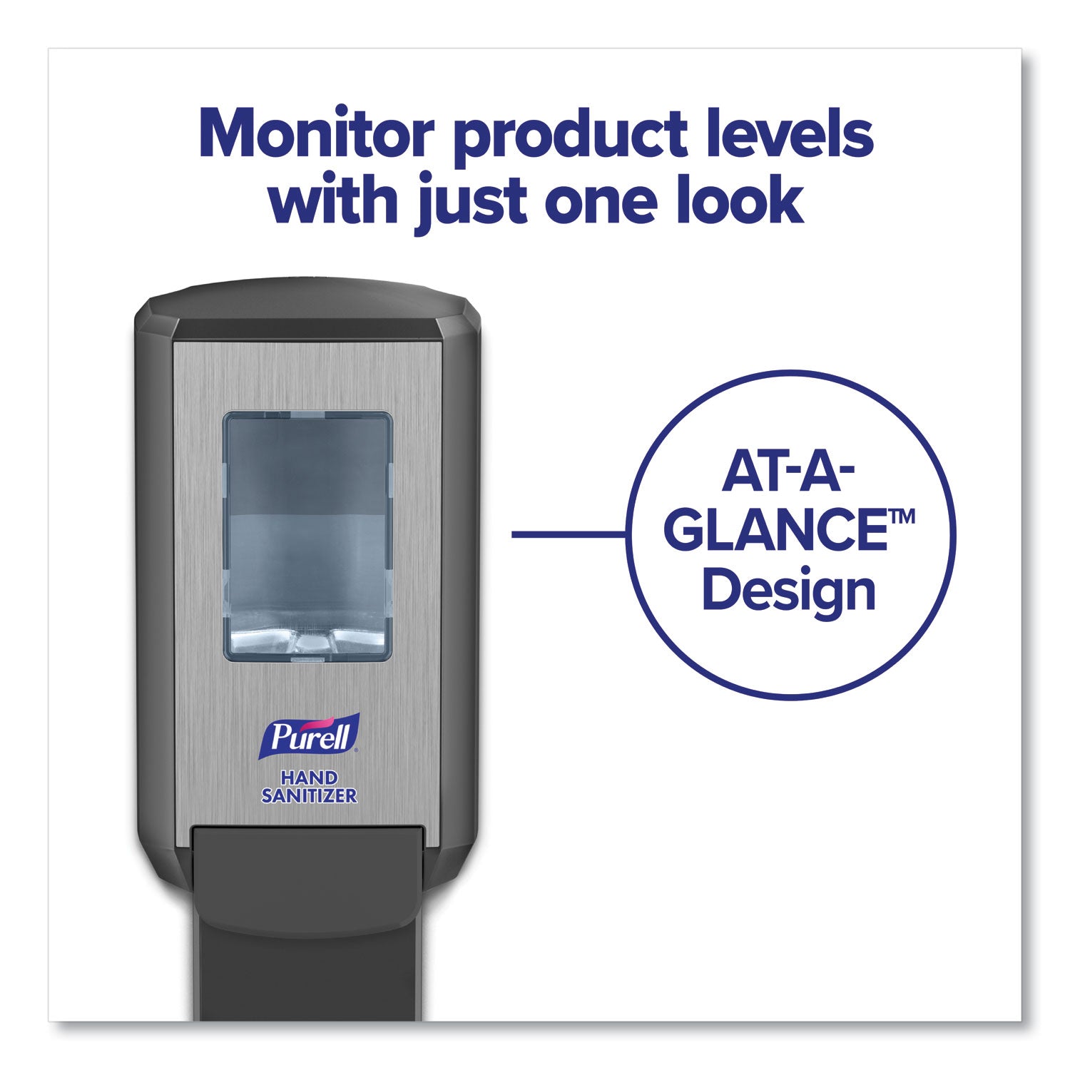 PURELL® Cs4 Hand Sanitizer Dispenser, 1,200 Ml, 4.88 X 8.19 X 11.38, Graphite