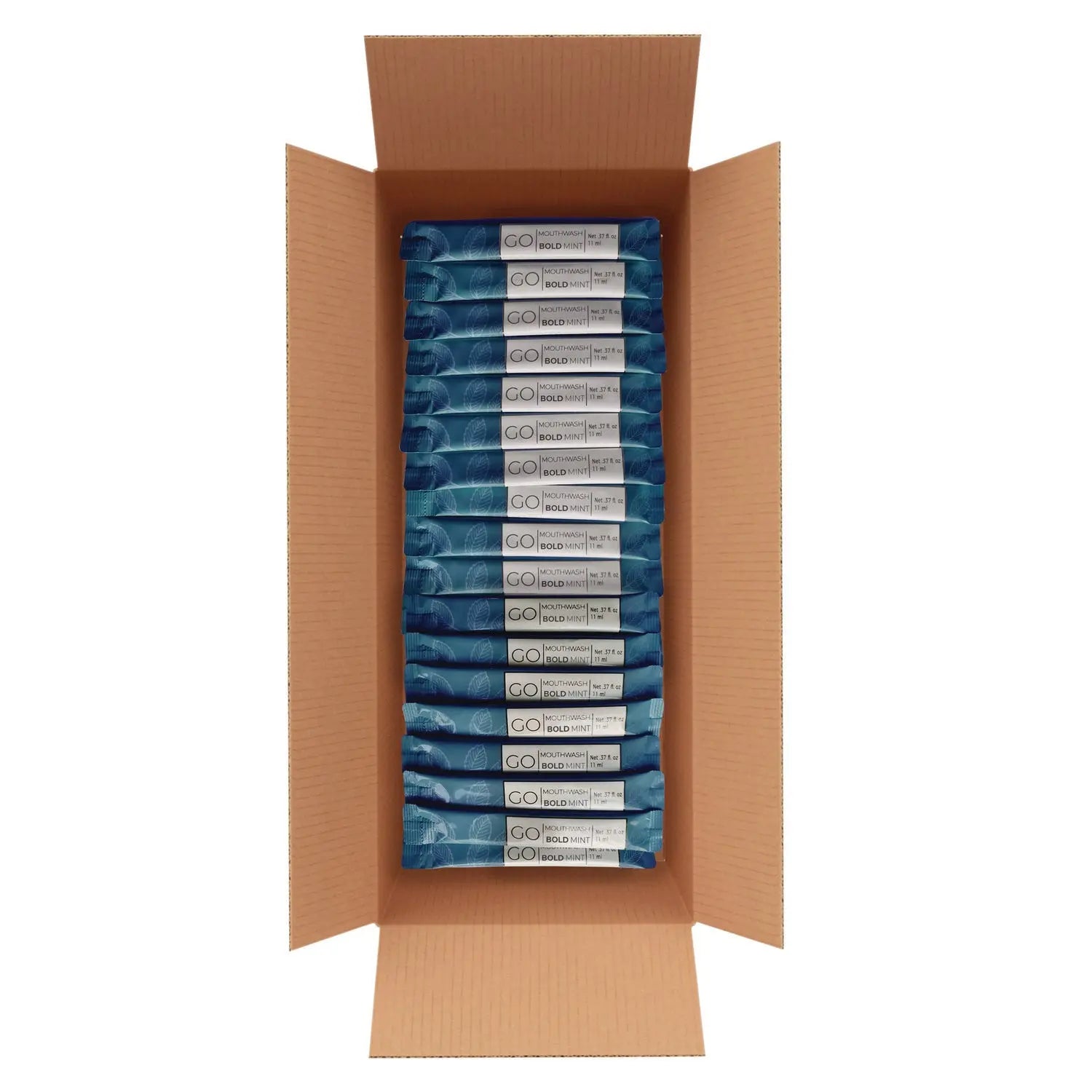 Individual Mouthwash Packets, Bold Mint Flavor, 0.37 oz Packet, 250/Box Go Mouthwash Flipcost