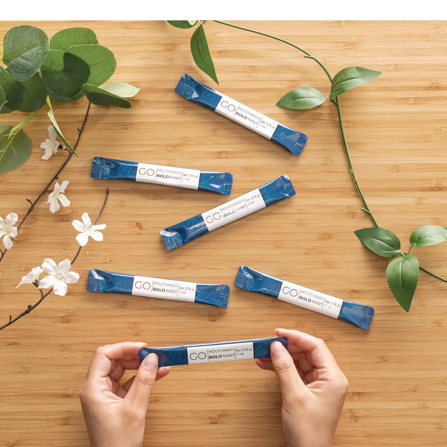 Individual Mouthwash Packets, Bold Mint Flavor, 0.37 oz Packet, 250/Box Go Mouthwash Flipcost