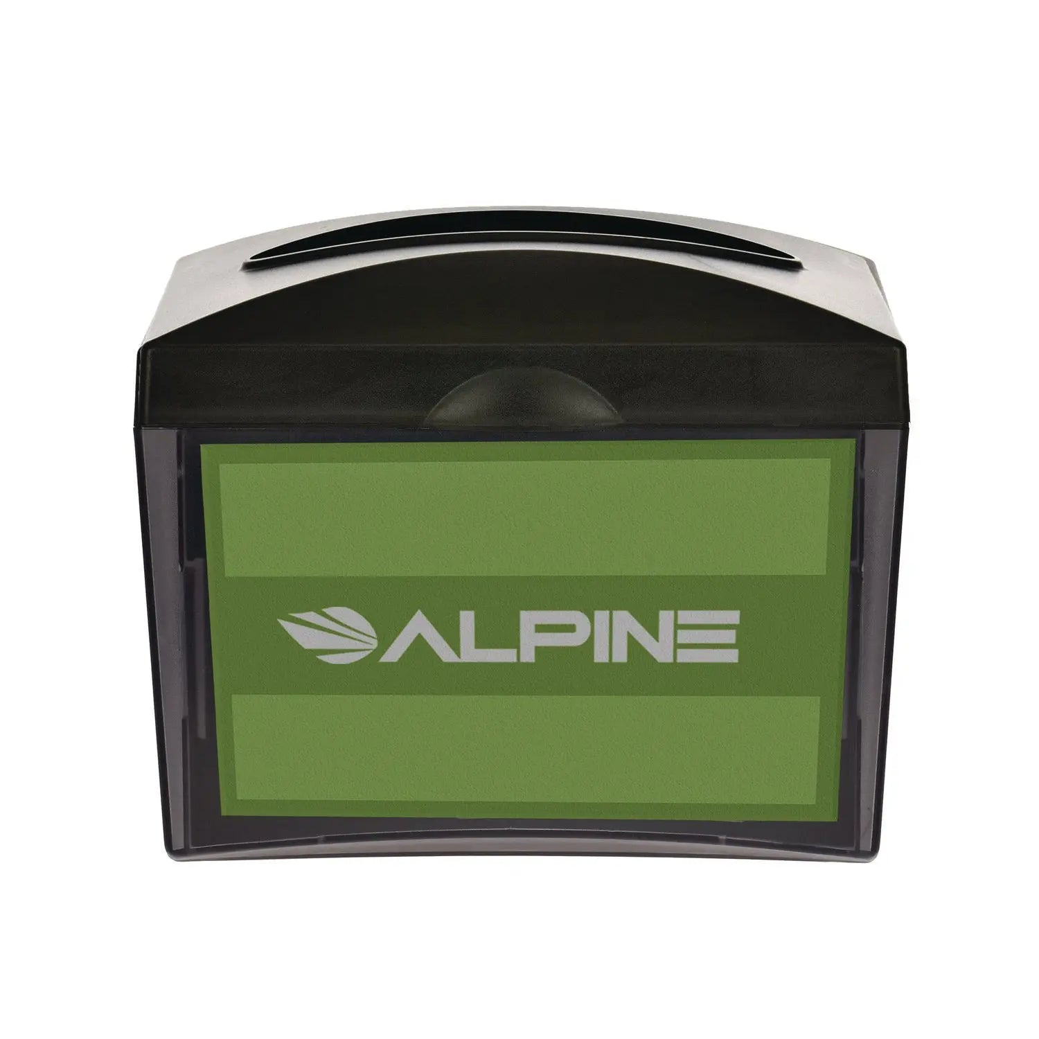 Interfold Table Top Dispenser Napkin Holder with Caddy, 6 x 14.17 x 6.5, Black Alpine Industries Flipcost