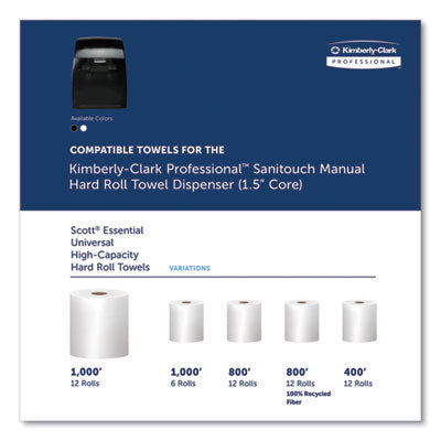 Kimberly-Clark Professional* Sanitouch Hard Roll Towel Disp, 12.63 x 10.2 x 16.13, Smoke Flipcost Flipcost