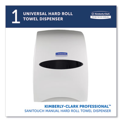 Kimberly-Clark* Sanitouch Hard Roll Towel Dispenser, 12.63 x 10.2 x 16.13, White Flipcost Flipcost