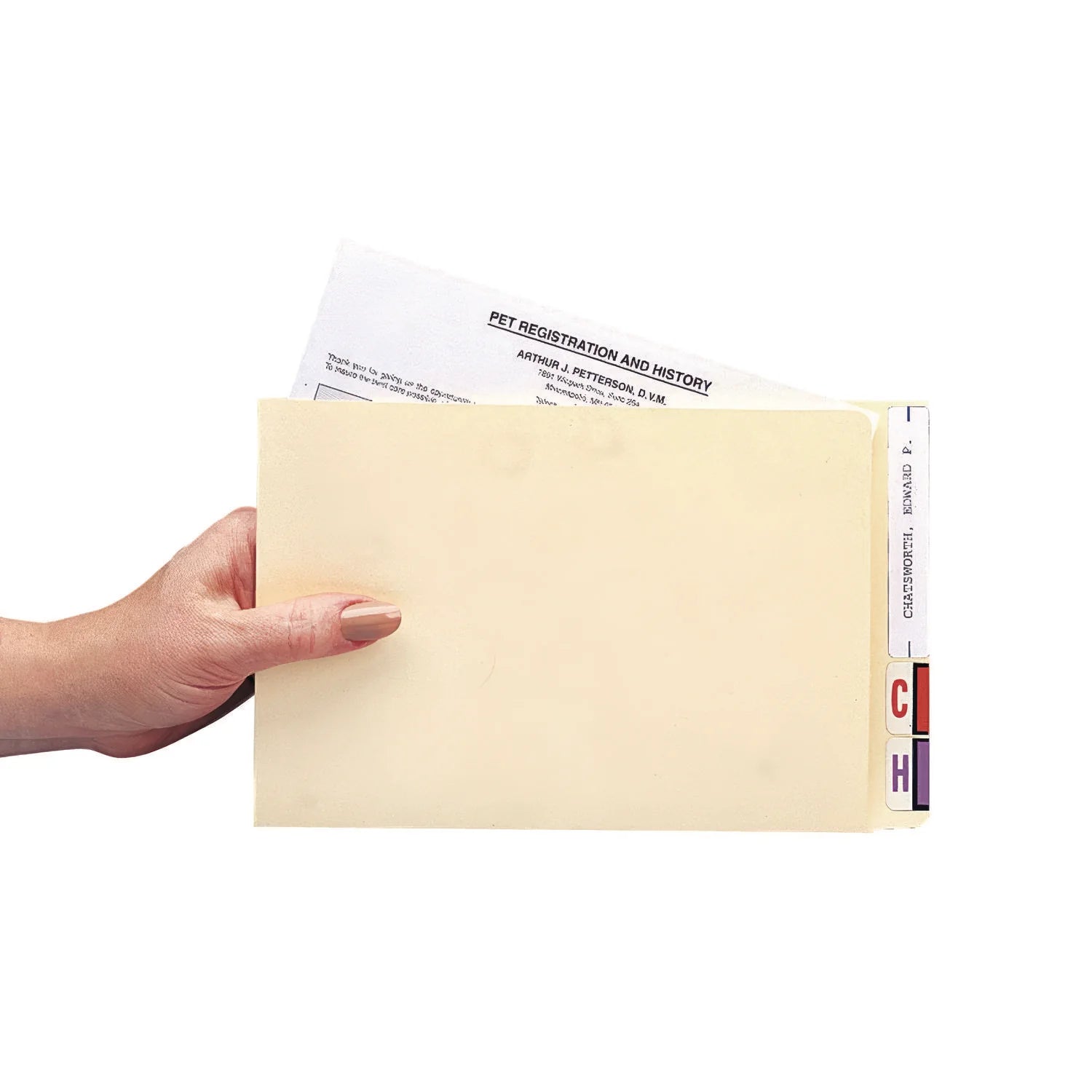 Medical Arts Press® Compact File Pocket, Top Tabs, Manila, 100/Box