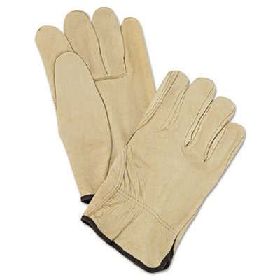 MCR™ Safety Unlined Pigskin Driver Gloves, Cream, Large, 12 Pairs Flipcost Flipcost