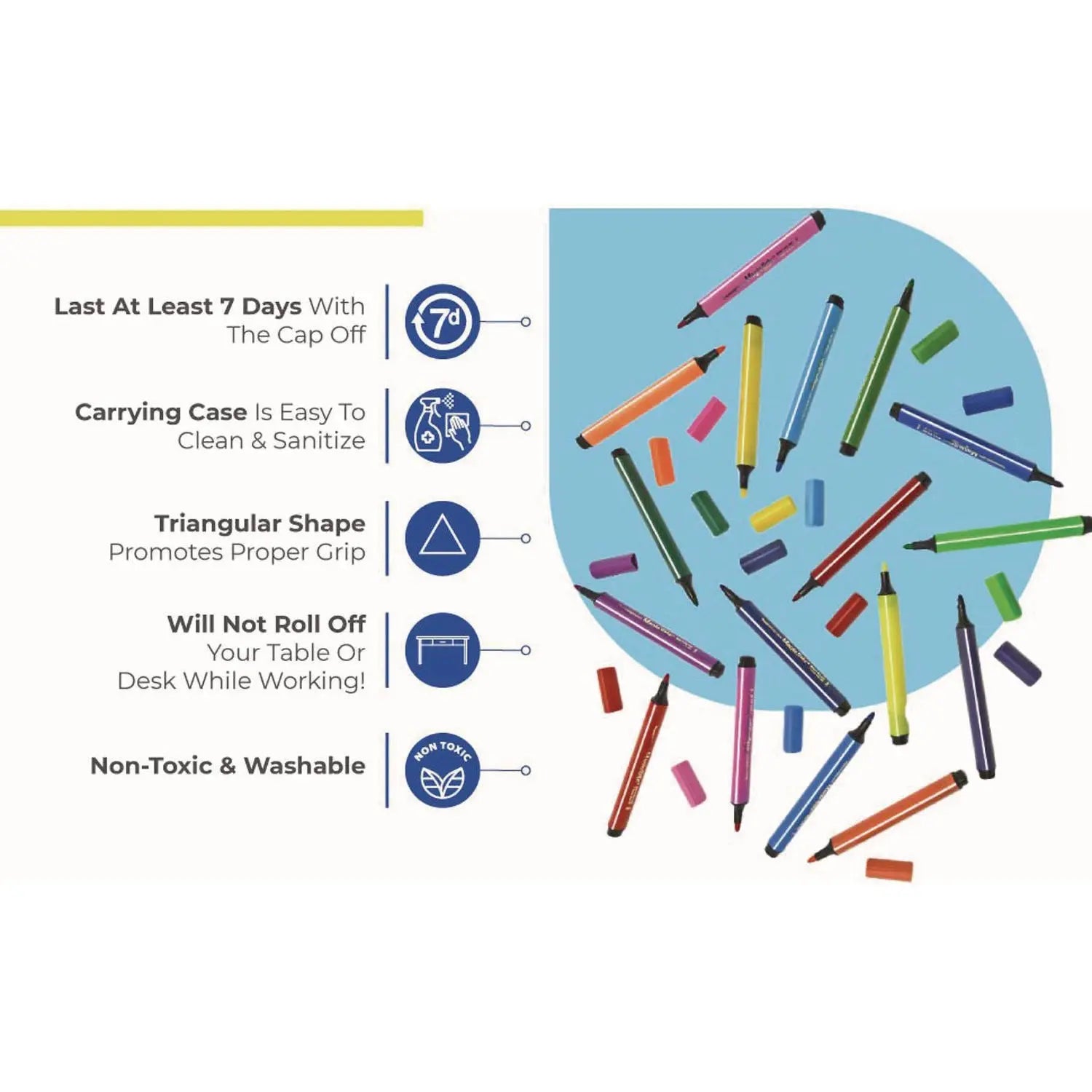 Magic Tri Stix Set, 36 Assorted Colors, 36/Set, 12 Sets/Carton TPG Creations™ Flipcost