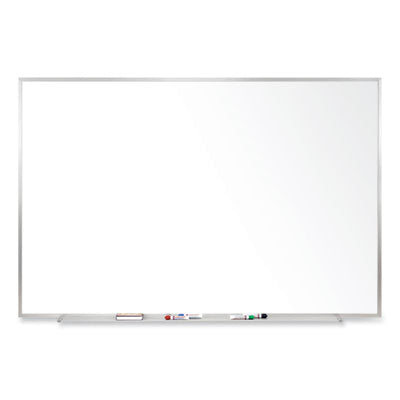 Magnetic Porcelain Whiteboard Satin Aluminum Frame, 72.5 x 48.5, White Surface Flipcost Flipcost