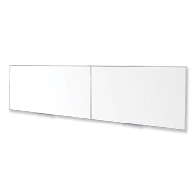 Magnetic Porcelain Whiteboard with Satin Aluminum Frame, 193 x 48.5, White Surface Flipcost Flipcost