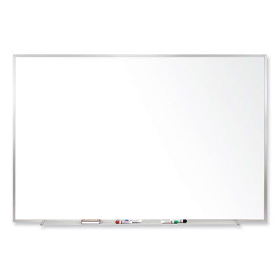 Magnetic Porcelain Whiteboard with Satin Aluminum Frame, 36 x 24, White Surface Flipcost Flipcost