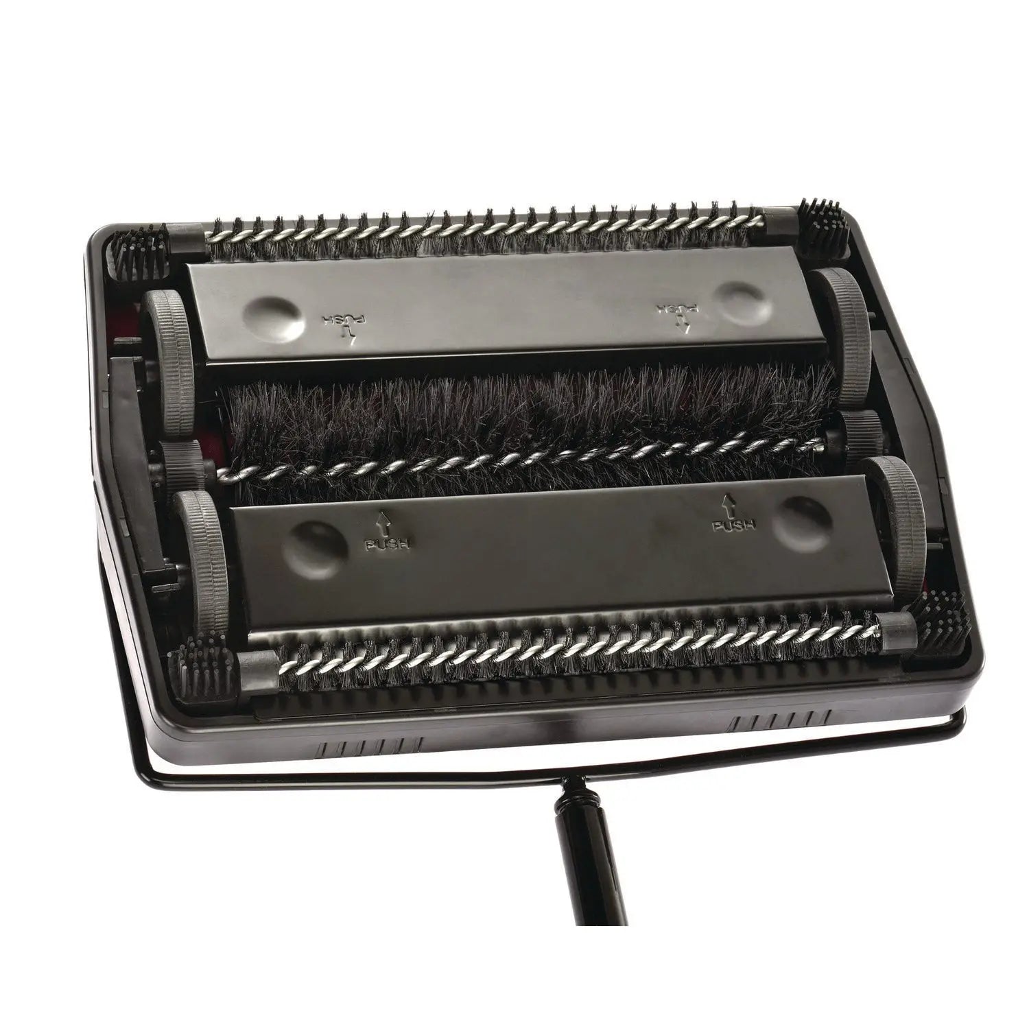 Manual Triple Brush Carpet and Floor Sweeper, 42.5" Handle, Red Alpine Industries Flipcost