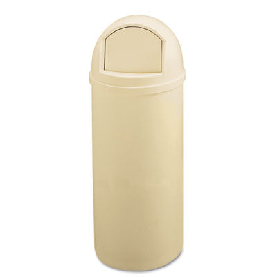 Marshal Classic Container, 25 gal, Plastic, Beige Flipcost Flipcost