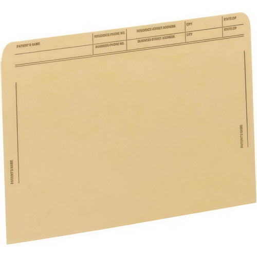 Medical Arts Press® Patient File Pocket, Letter Size, Tan, 50/Box