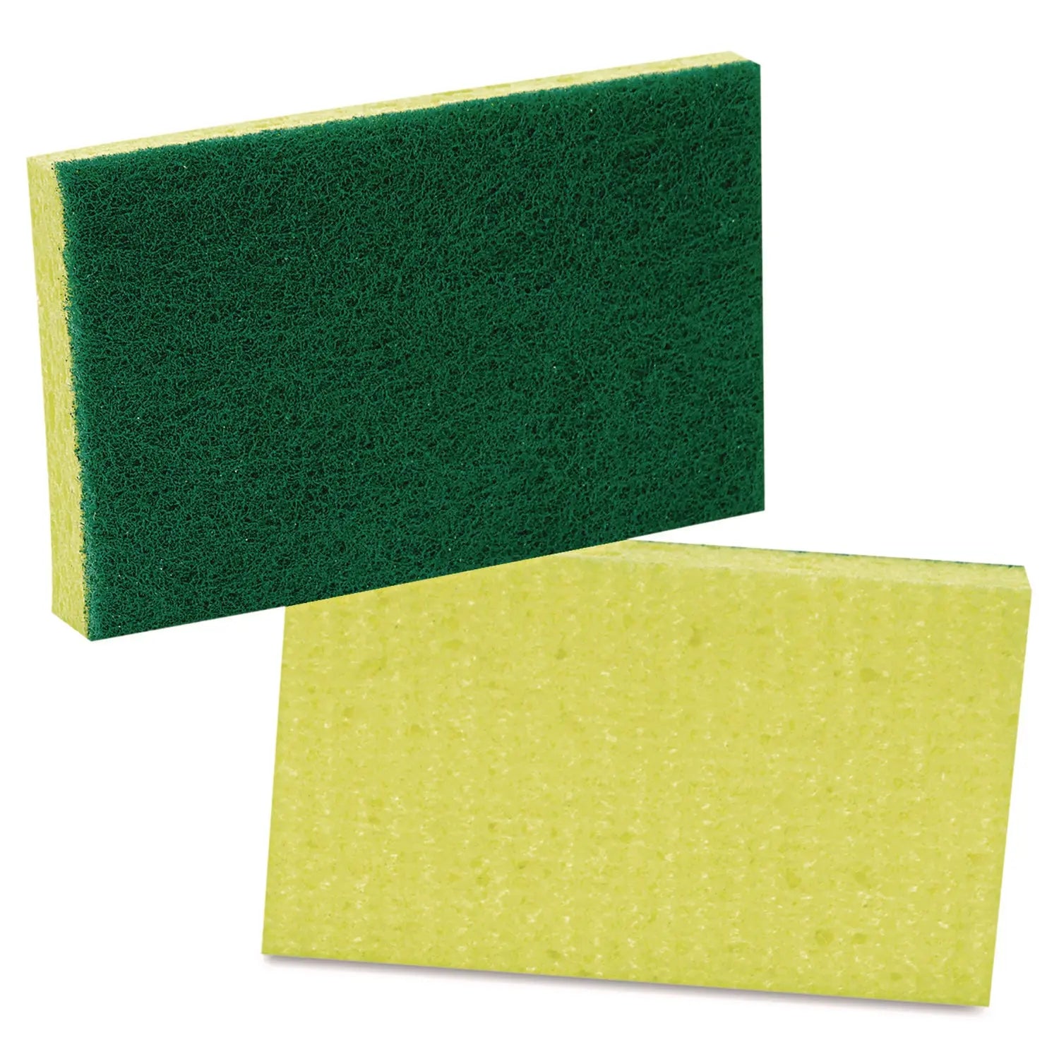 Medium-Duty Scrubbing Sponge, 3.6 x 6.1, 0.7" Thick, Yellow/Green Scotch-Brite™ PROFESSIONAL Flipcost