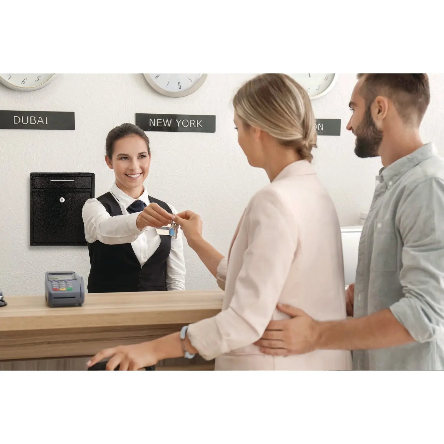 Medium Ultimate Wall Mounted Mail Box, 10.4 x 4.5 x 12, Black AdirOffice Flipcost