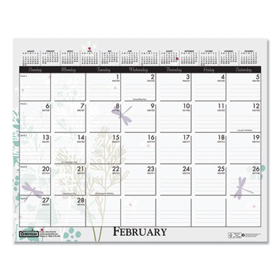 Recycled Wild Flower Wall Calendar, Wild Flowers Artwork, 15 x 12, White/Multicolor Sheets, 12-Month (Jan to Dec): 2024 Flipcost Flipcost