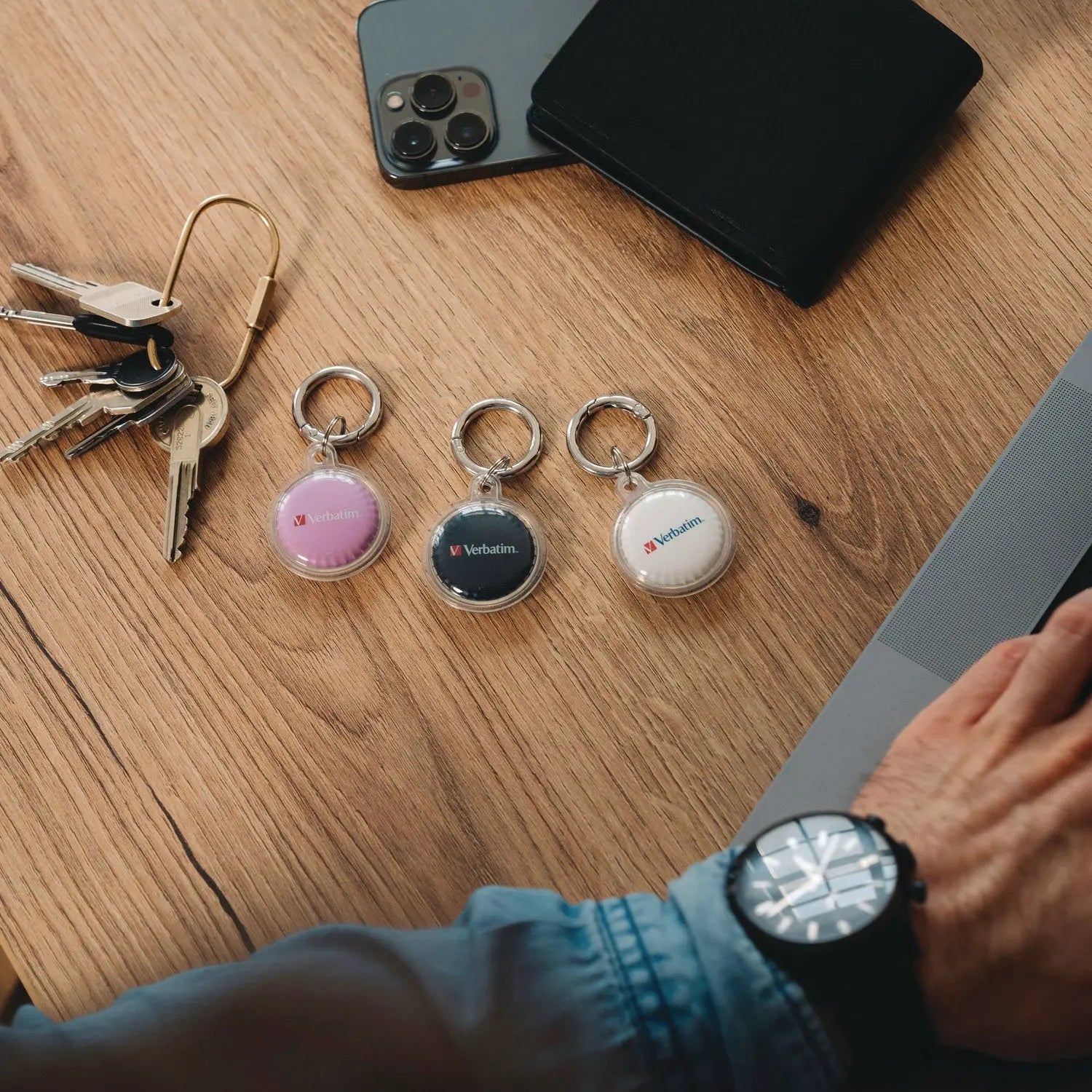 My Finder Bluetooth Coin Tracker for Apple iOS, Black Verbatim® Flipcost