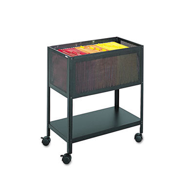 Open Mesh Tub Storage, Metal, 1 Shelf, 1 Bin, 13.5" x 24.25" x 27.5", Black Flipcost Flipcost