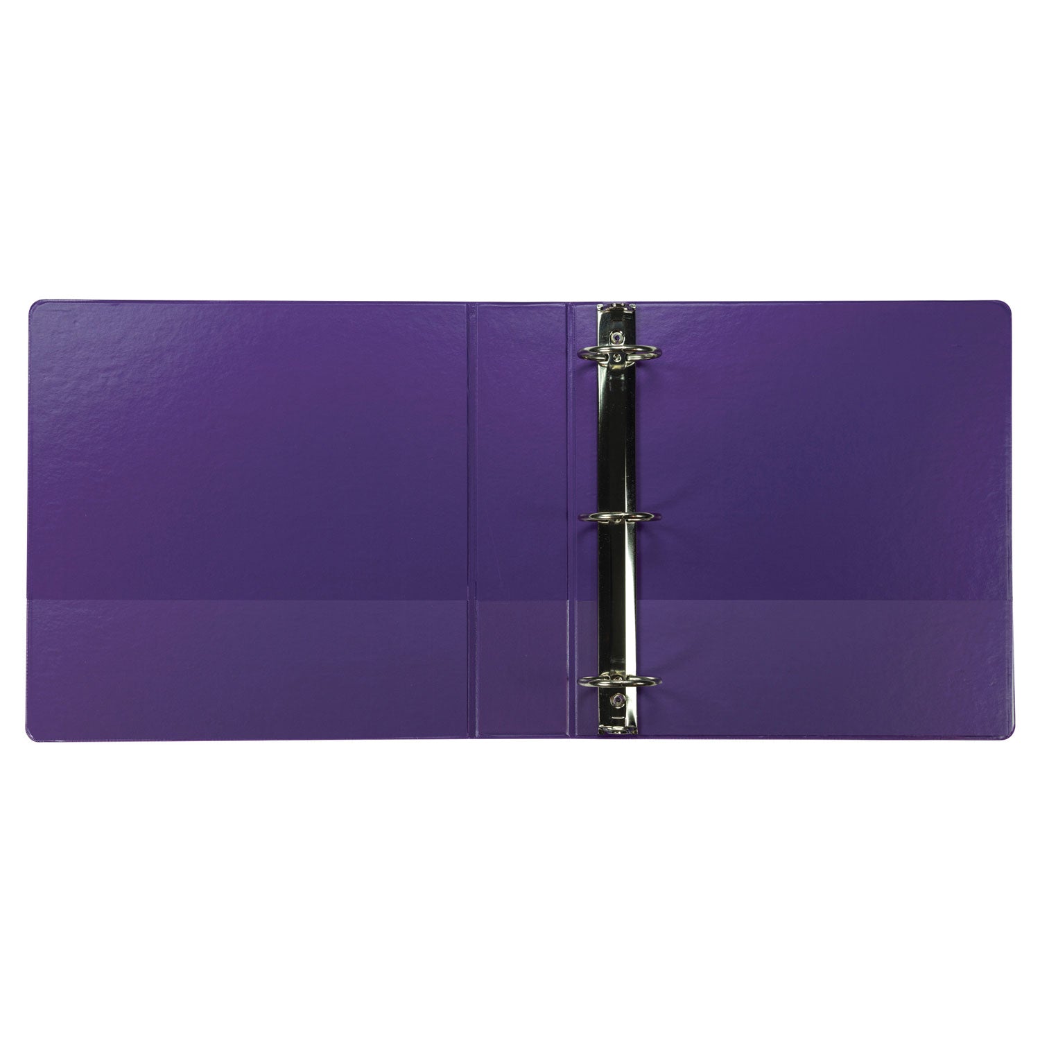 Samsill® Earth's Choice Plant-Based Durable Fashion View Binder, 3 Rings, 2" Capacity, 11 x 8.5, Purple, 2/Pack