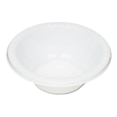 Tablemate® Plastic Dinnerware, Bowls, 12 oz, White, 125/Pack Flipcost Flipcost
