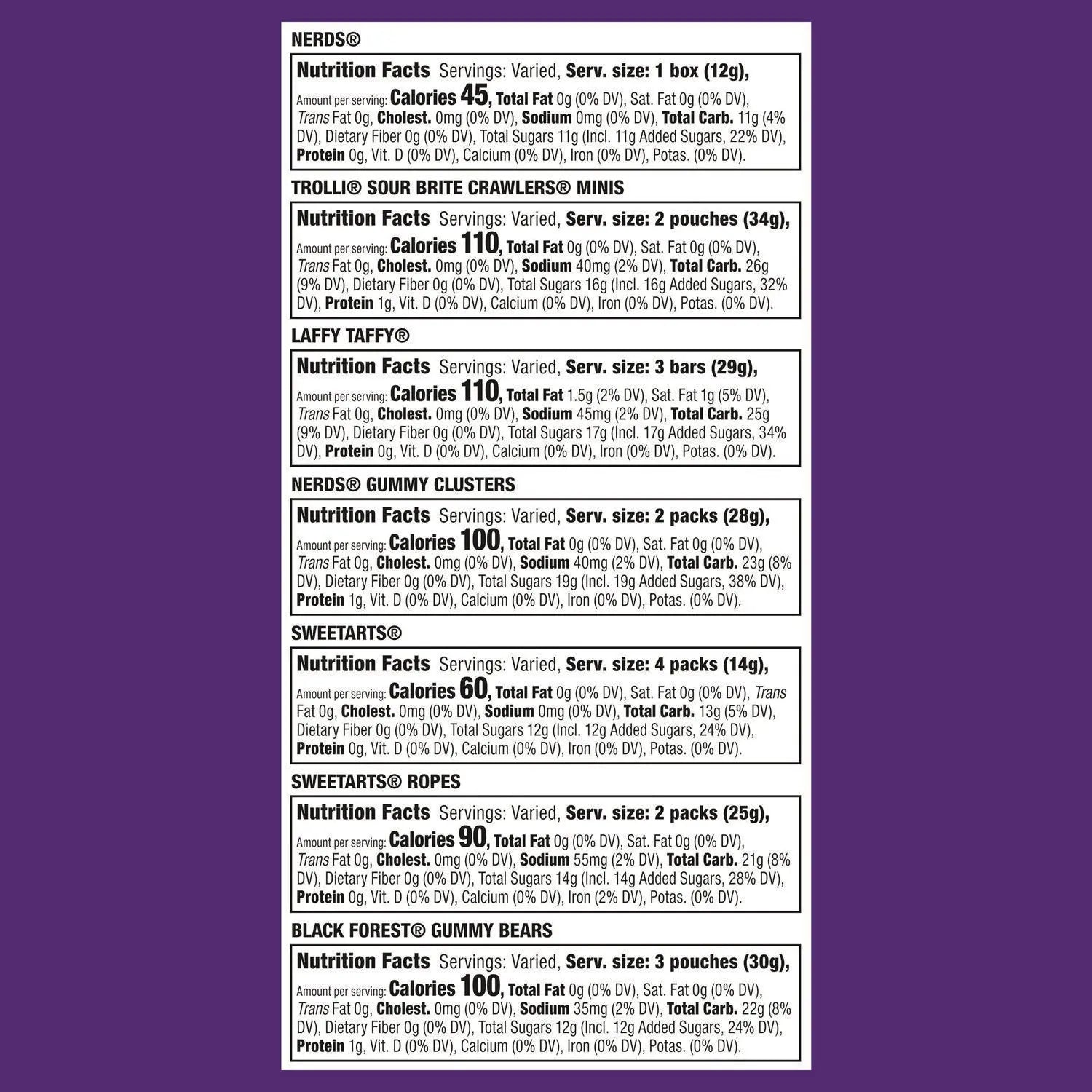 Party Mix Stand Up Bag, Assorted Fruity, 40.98 oz Bag, 120 Pieces NERDS® Flipcost