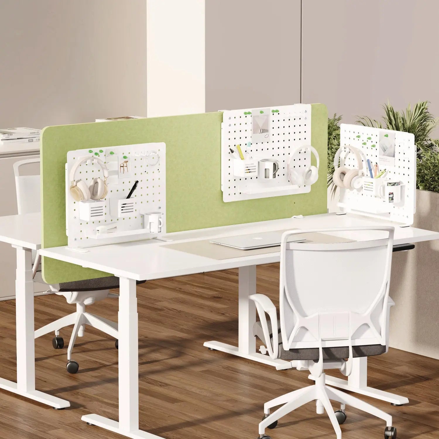 Pegboard Organizer, Three Compartments, 20.58 x 1 x 17, White, Steel Kantek Flipcost