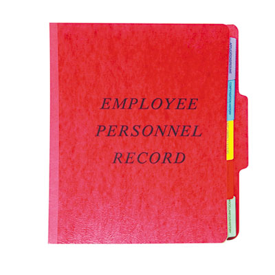 Pendaflex® Vertical-Style Personnel Folders, 2" Expansion, 5 Dividers, 2 Fasteners, Letter Size, Red Exterior Flipcost Flipcost