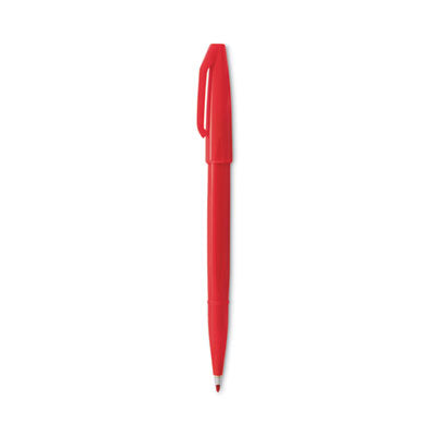 Pentel Arts® Sign Pen Fine Point Color Marker, Extra-Fine Bullet Tip, Red, Dozen Flipcost Flipcost