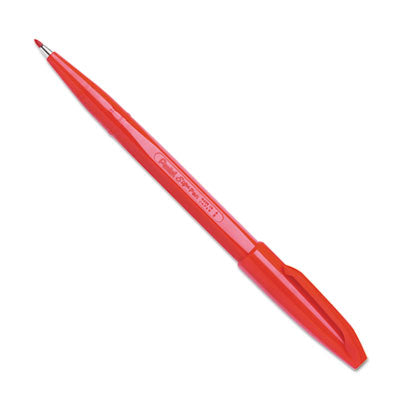 Pentel Arts® Sign Pen Fine Point Color Marker, Extra-Fine Bullet Tip, Red, Dozen Flipcost Flipcost