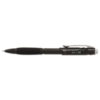 Pentel® Twist-Erase GT Pencils, 0.7 mm, HB (#2), Black Lead, Black Barrel Flipcost Flipcost