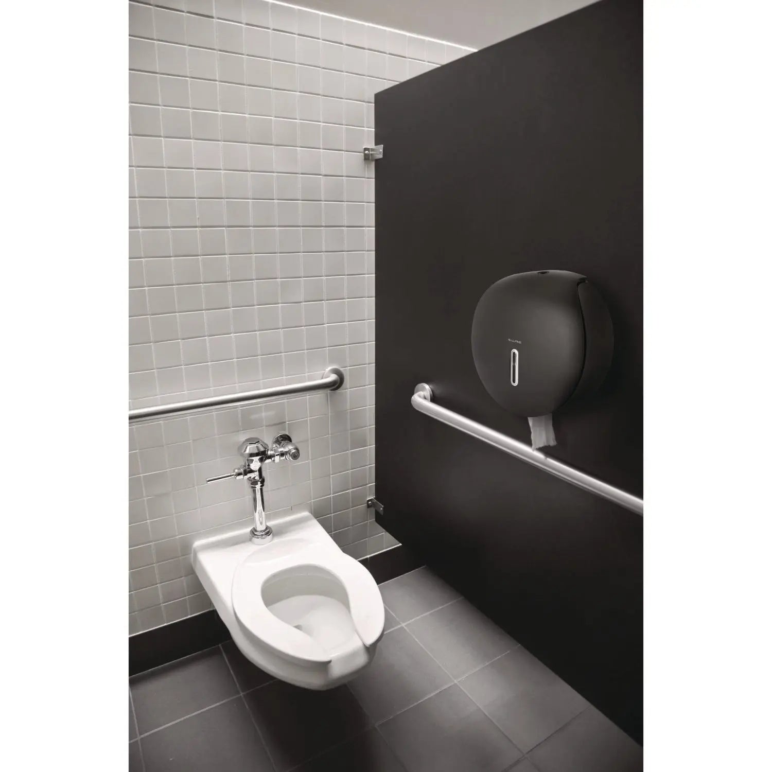 Plastic Single Roll Jumbo Toilet Paper Dispenser, 5.3 x 11.5 x 11.7, Gray Alpine Industries Flipcost