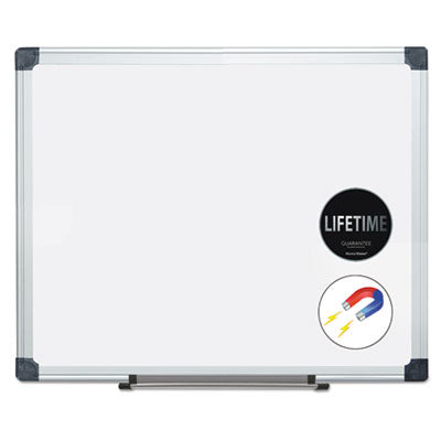 Porcelain Dry Erase Board, 24 x 36, White Surface, Silver Aluminum Frame Flipcost Flipcost