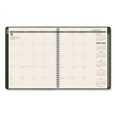 Recycled Monthly Planner Green Cover, 11 x 9, , 13-Month (Jan to Jan): 2024 to 2025 Flipcost Flipcost