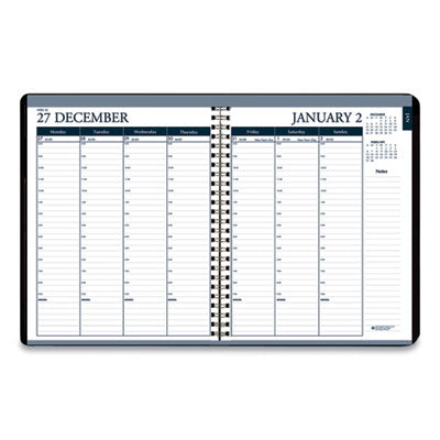 Recycled Monthly Weekly 7 Day Planner, 8.75 x 6.88, Black Cover, 12-Month (Jan to Dec): 2024 Flipcost Flipcost
