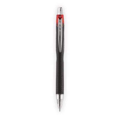 uniball® Jetstream Retractable Hybrid Gel Pen, Bold 1 mm, Red Ink, Black/Silver/Red Barrel Flipcost Flipcost