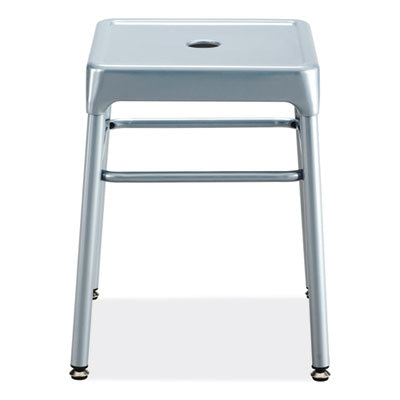 Safco® Steel GuestBistro Stool, Backless, Supports Up to 250 lb, 18" High Silver Seat, Silver Base Flipcost Flipcost