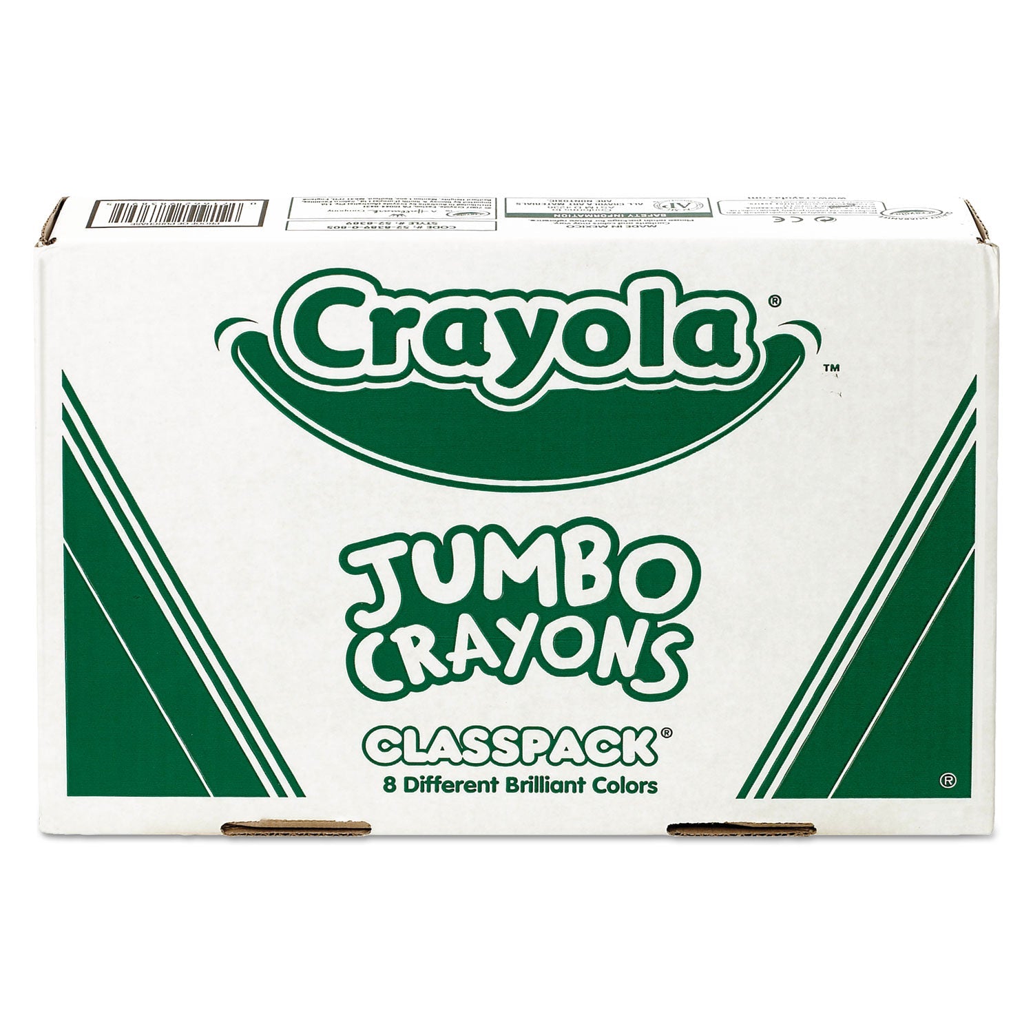 Crayola® Jumbo Classpack Crayons, 25 Each Of 8 Colors, 200/set