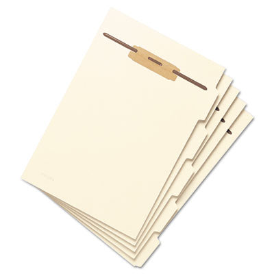 Smead™ Stackable Folder Dividers with Fasteners, Convertible End/Top Tab, 1 Fastener, Letter Size, Manila, 4 Dividers/Set, 50 Sets Flipcost Flipcost