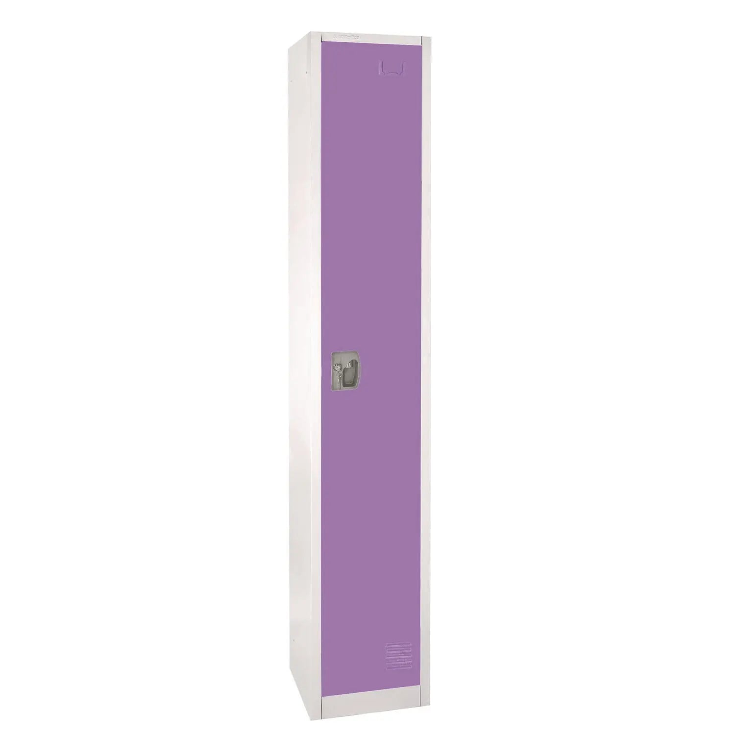 Steel Storage Locker, 1 Compartment, 12 x 12 x 72, Purple