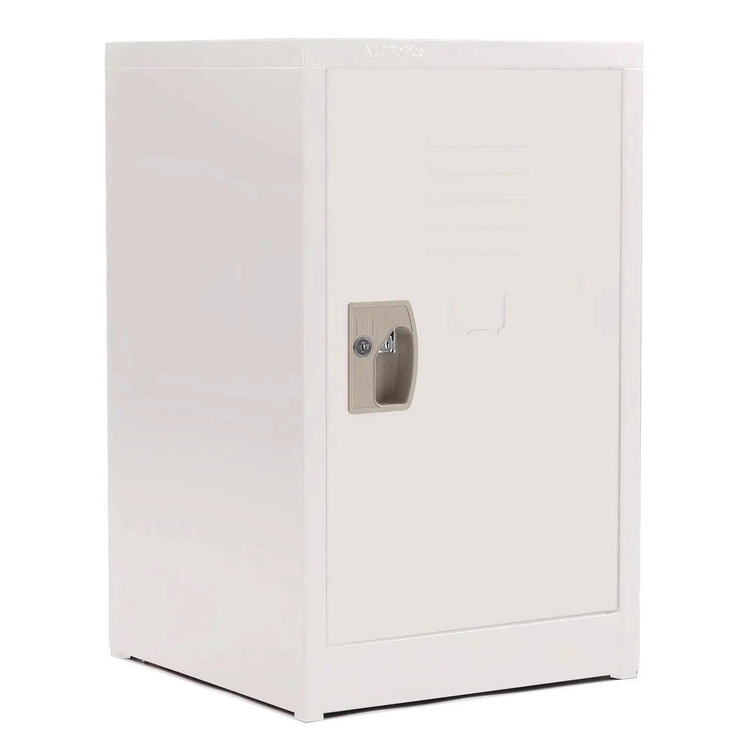 Steel Storage Locker, 1 Compartment, 15 x 15 x 24, White AdirOffice Flipcost