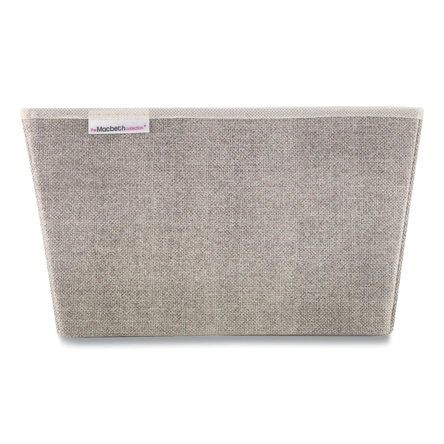 Storage Tote, Medium, 7.5" x 10.8" x 13", Tan