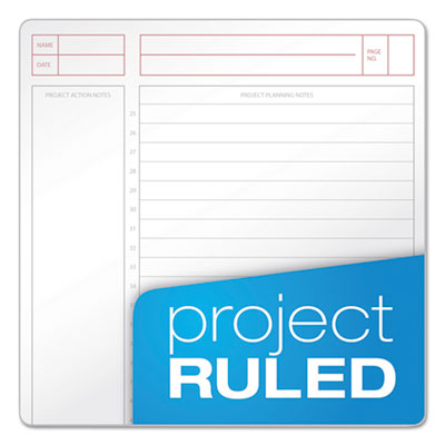 TOPS™ JEN Action Planner, 1-Subject, Narrow Rule, Black Cover, (84) 8.5 x 6.75 Sheets Flipcost Flipcost