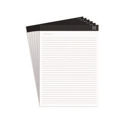 TRU RED™ Notepads, Narrow Rule, 50 White 8.5 x 11.75 Sheets, 6/Pack