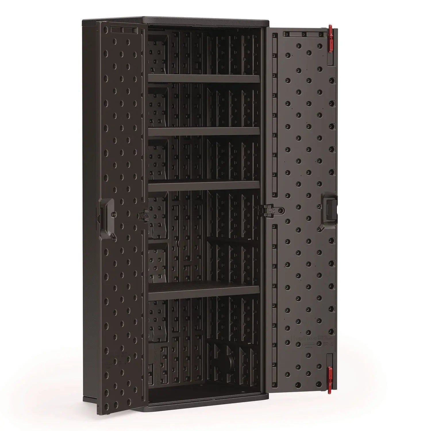 Tall Storage Cabinet, Five Shelves: One Fixed, Four Adjustable, 30" x 20.25" x 72", Gray Suncast Commercial® Flipcost