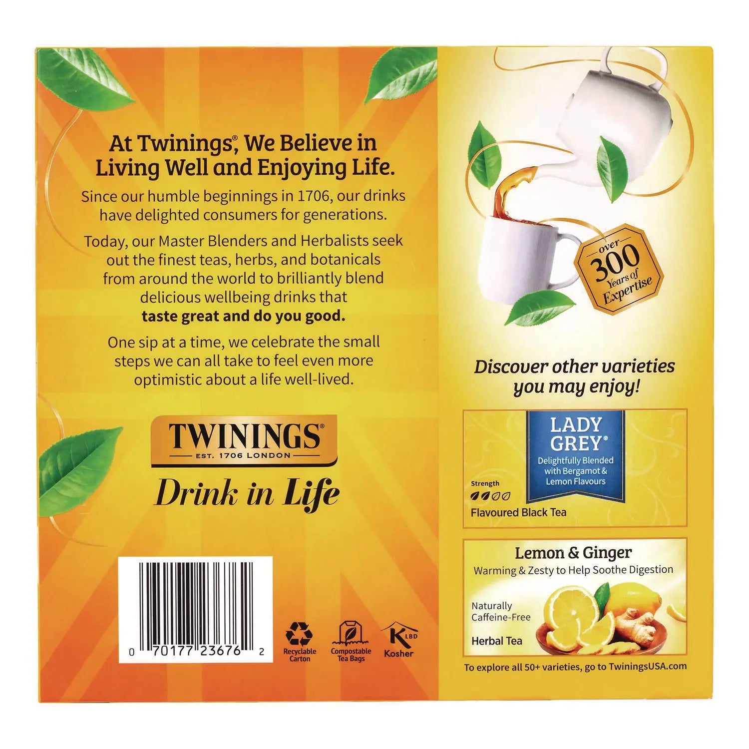 Tea Bags, Earl Grey, Individually Wrapped, 100/Carton TWININGS® Flipcost