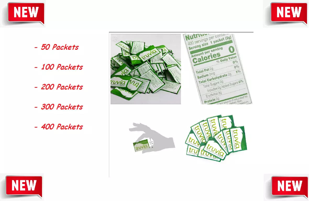 Truvia® Natural Sugar Substitute, 0.07 oz Packet, 1,000/Carton