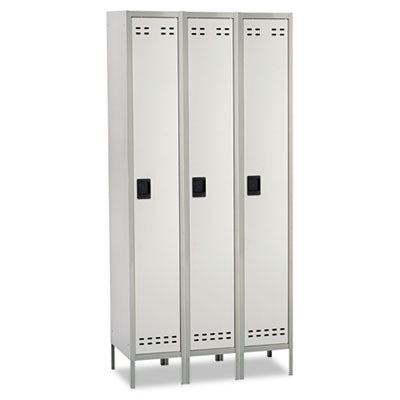 Two-Tone Gray Steel Locker, 36w x 18d x 78h Flipcost Flipcost