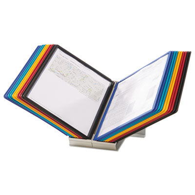 VARIO Reference Metal desk system polypropylene sleeves, Assorted Borders and Panels Flipcost Flipcost